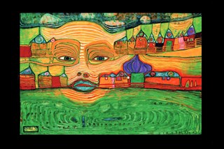 Hundertwasser Werk 691 Irinaland over the Balkans, 1969